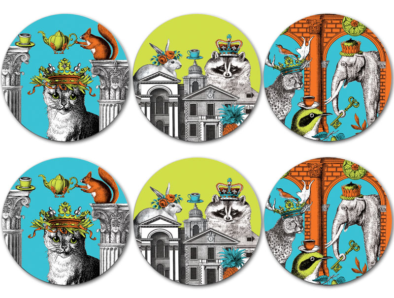 Menagerie Neoclassical Coasters X6
