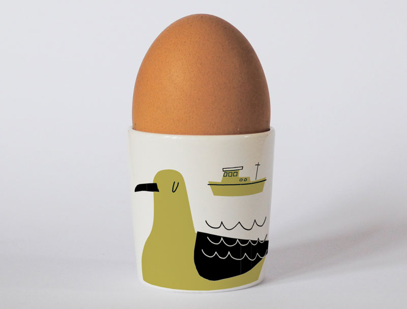 Happiness Seaside Egg Cup Olive