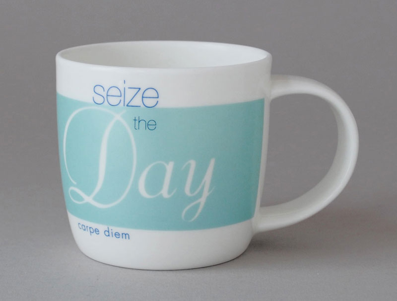 Philosophy | Seize the Day Mug | Turquoise