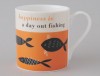 Happiness Fishing Mug Orange