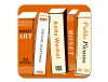 Gallery Fridge Magnet Art Books Orange