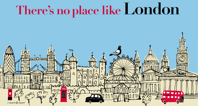 Metropolis London Tea Towel