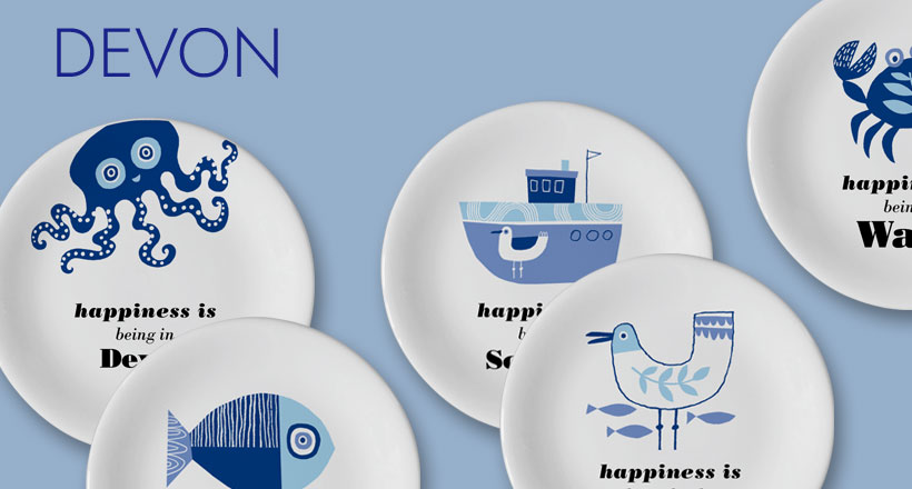 Ocean | China Coasters | Devon