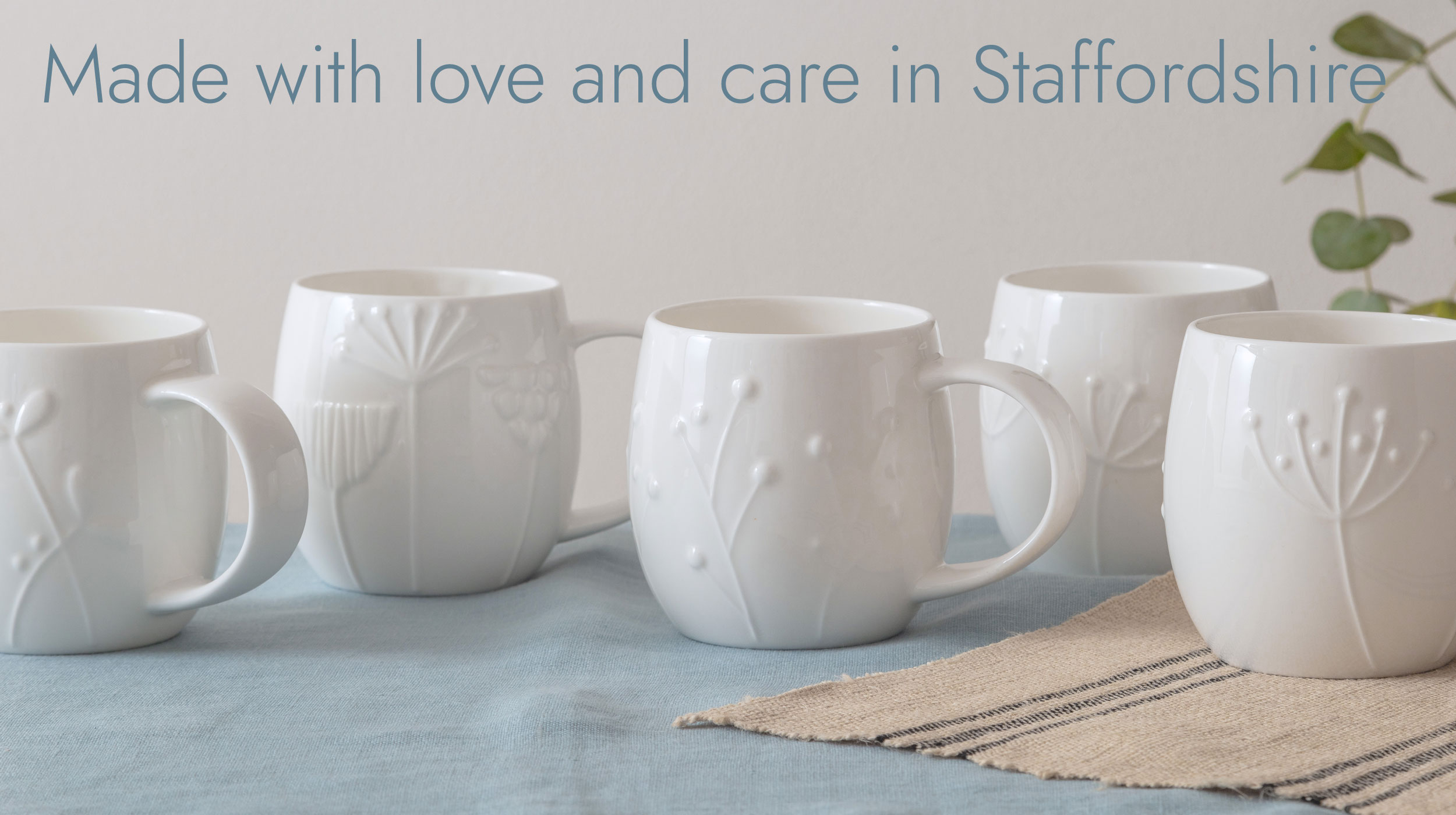 Plum Bone China Mugs