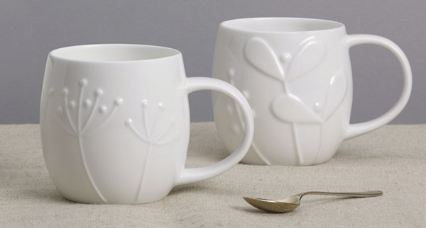 Plum Bone China Mugs