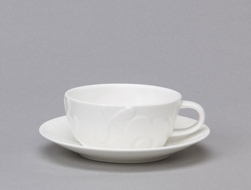 Plum Flower Coffee Cup & Saucer