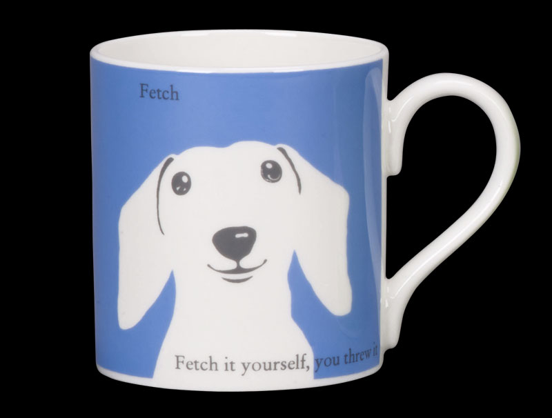 Portrait Doxie Cornflower Blue