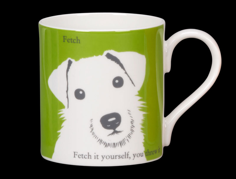 Portrait Jack Russell Apple Green