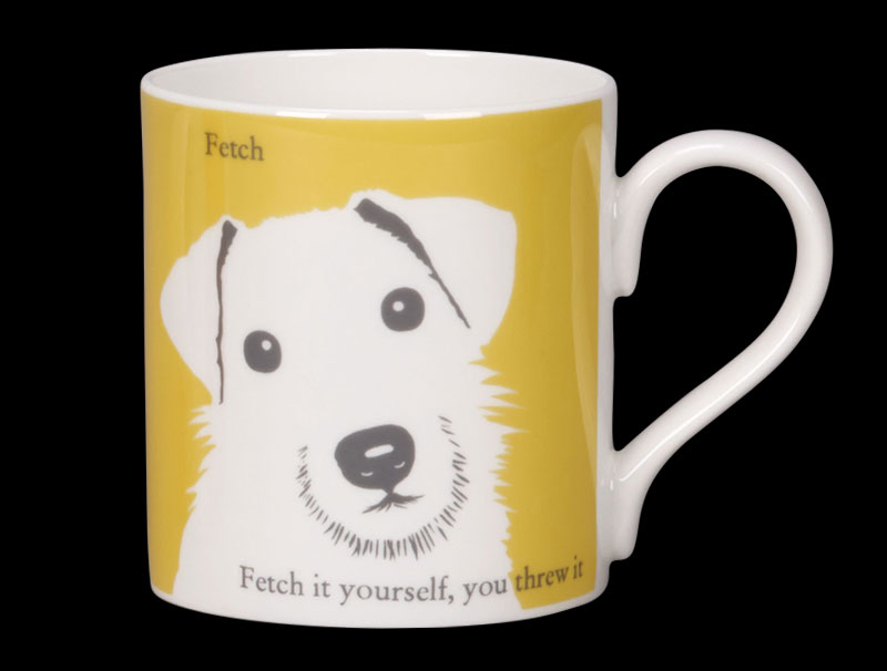 Portrait Jack Russell Yellow