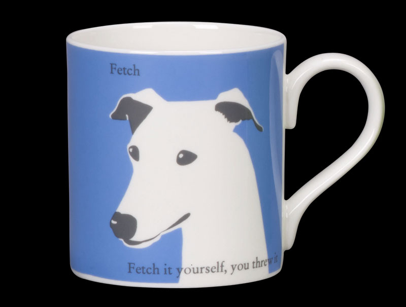 Portrait Whippet Cornflower Blue
