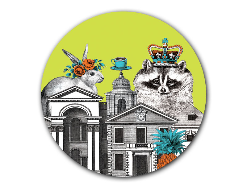 Menagerie Raccoon Coaster