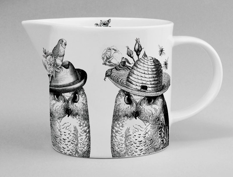 Sunday Best Jug Owls White