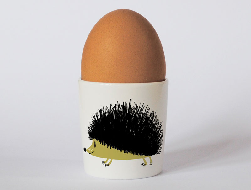 Happiness Hedgehog Egg Cup Olive