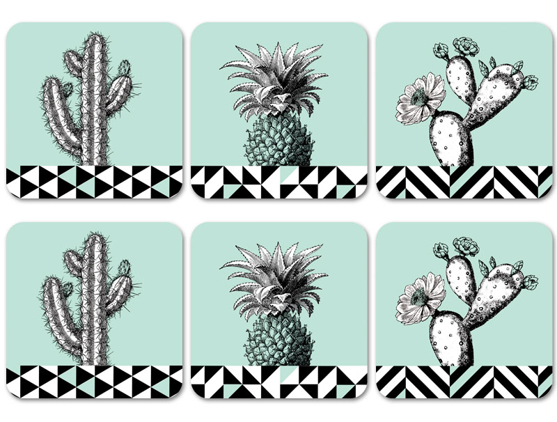 Hothouse Coasters Mint X 6