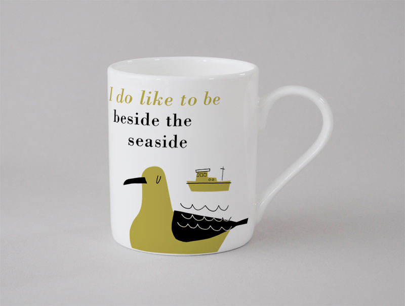 Happiness Seaside Small Mug Olive