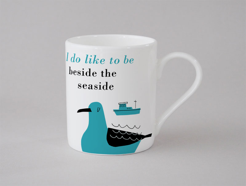 Happiness Seaside Small Mug Turquoise