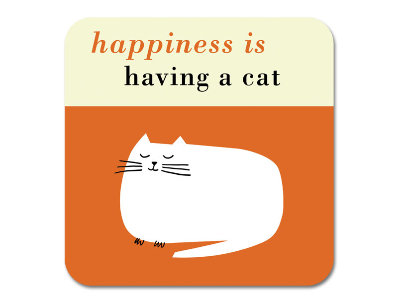 Happiness Catnap Coaster Orange