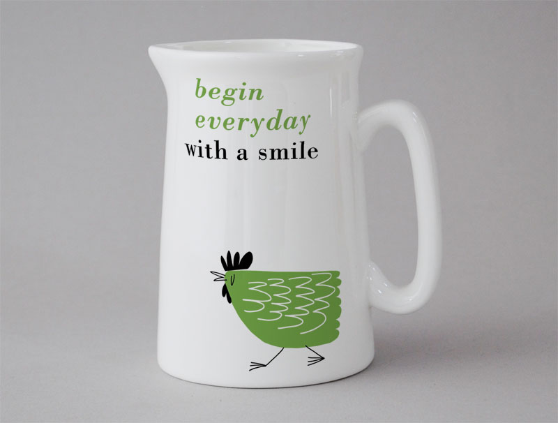 Happiness Medium Jug Chicken Green