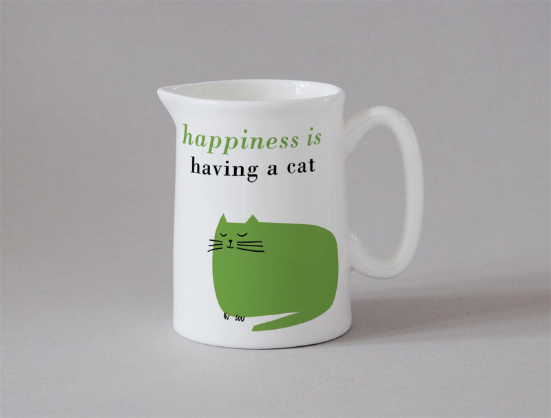 Happiness Small Jug Catnap Green