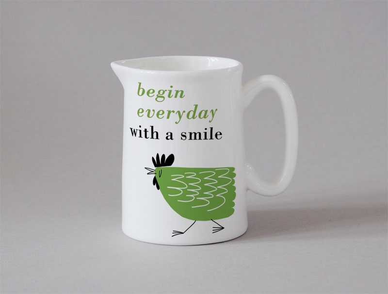 Happiness Small Jug Chicken Green