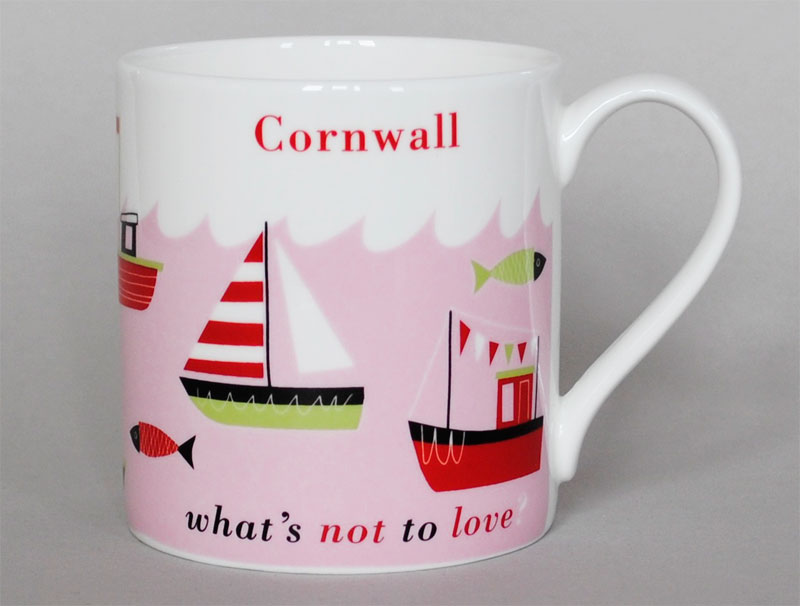Smile Seaside Mug Cornwall