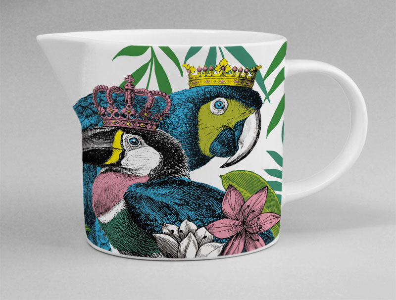 Jungle Jug Toucan White