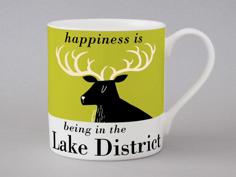 Country & Coast | Lake District Mug | Stag | Green