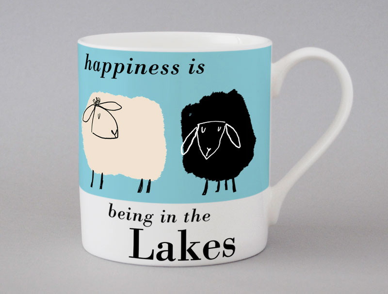 Country & Coast | Lakes Mug | Sheep | Blue