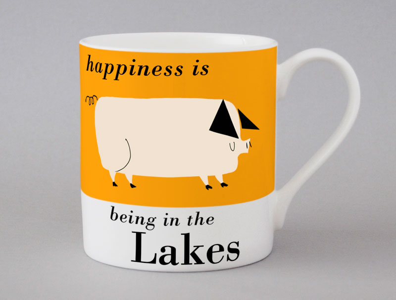 Country & Coast | Lakes Mug | Pig | Orange