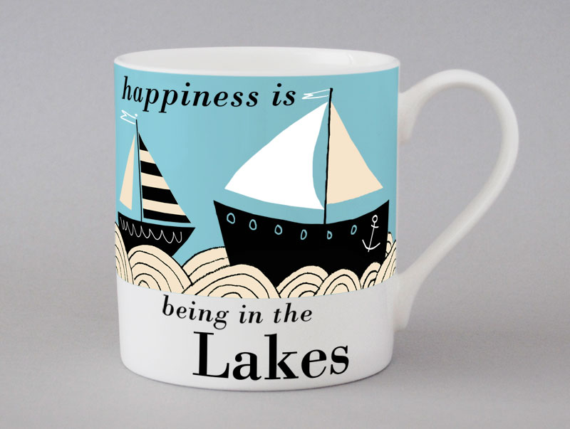 Country & Coast | Lakes Mug | Boat | Blue