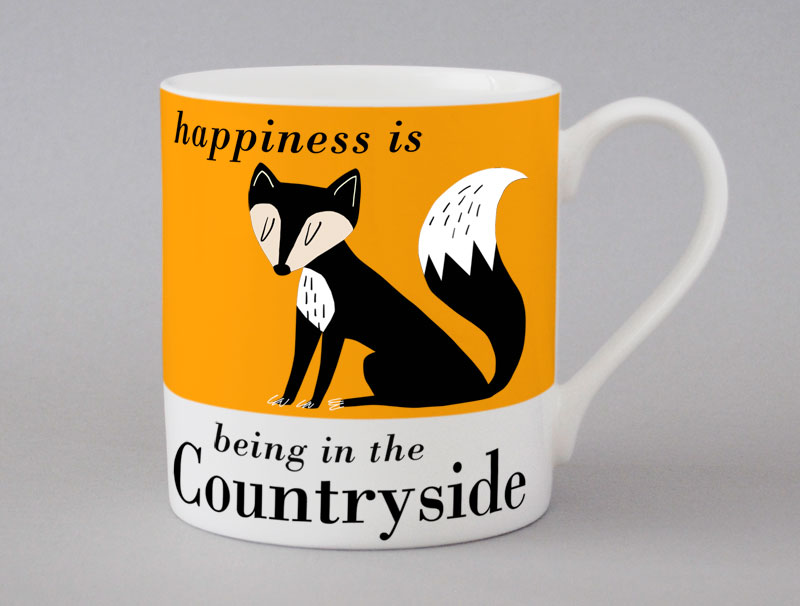 Country & Coast | Fox Mug | Orange