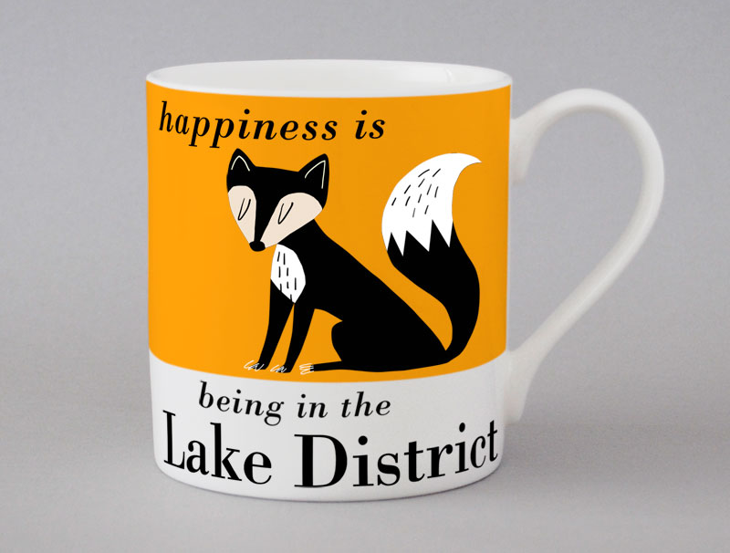 Country & Coast | Lake District Mug | Fox | Orange