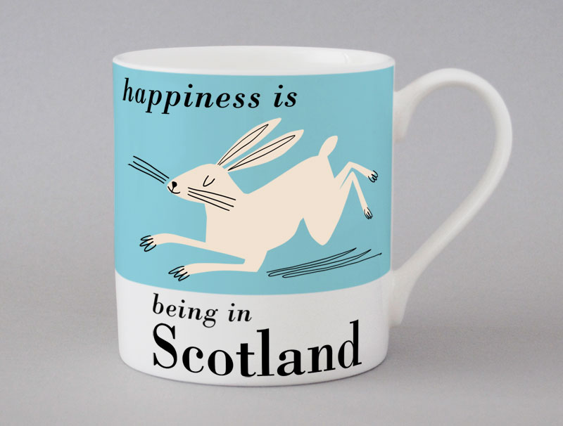 Country & Coast | Scotland Mug | Hare | Blue