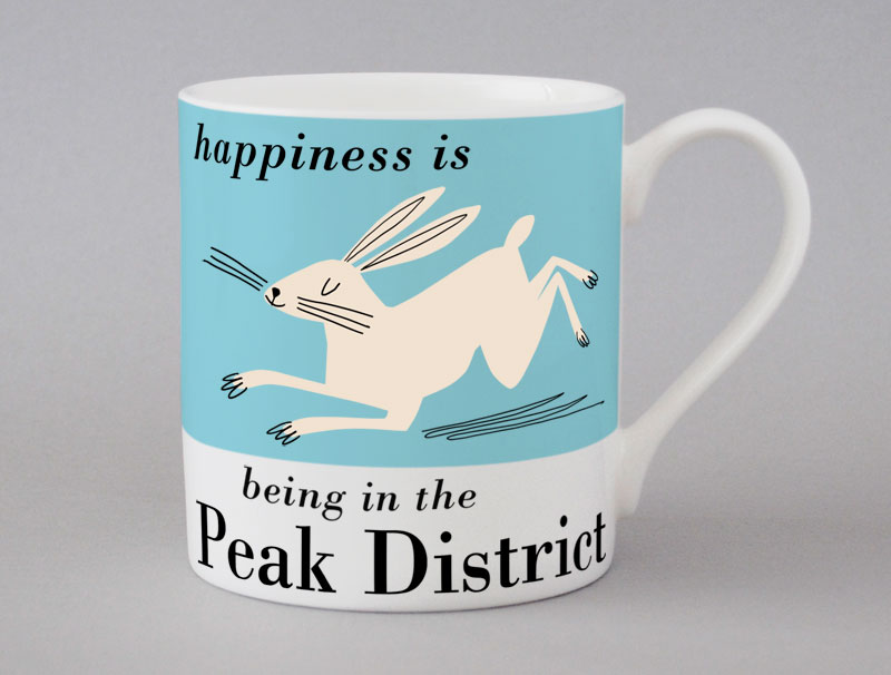 Country & Coast | Peak District Mug | Hare | Blue