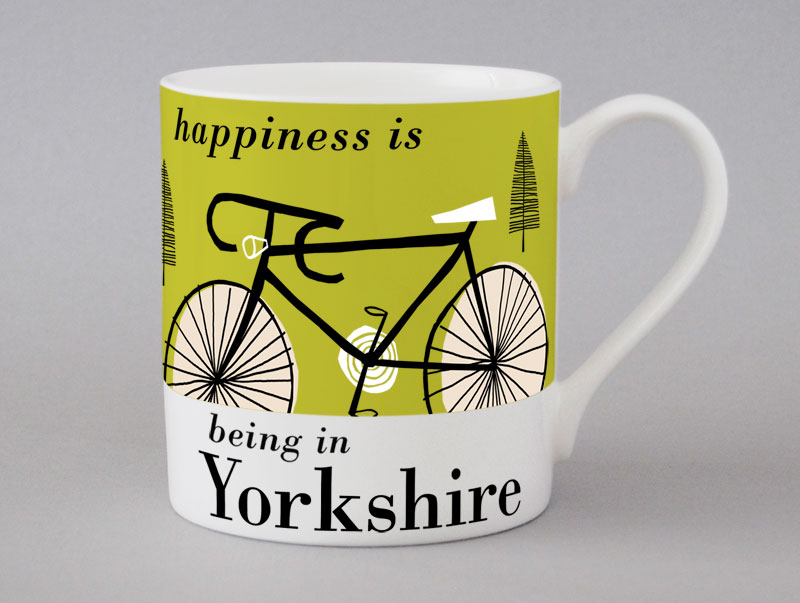 Country & Coast | Yorkshire Mug | Cycling | Green