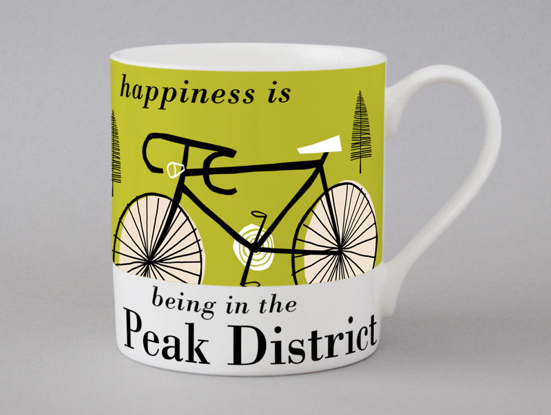 Country & Coast | Peak District Mug | Cycling | Green
