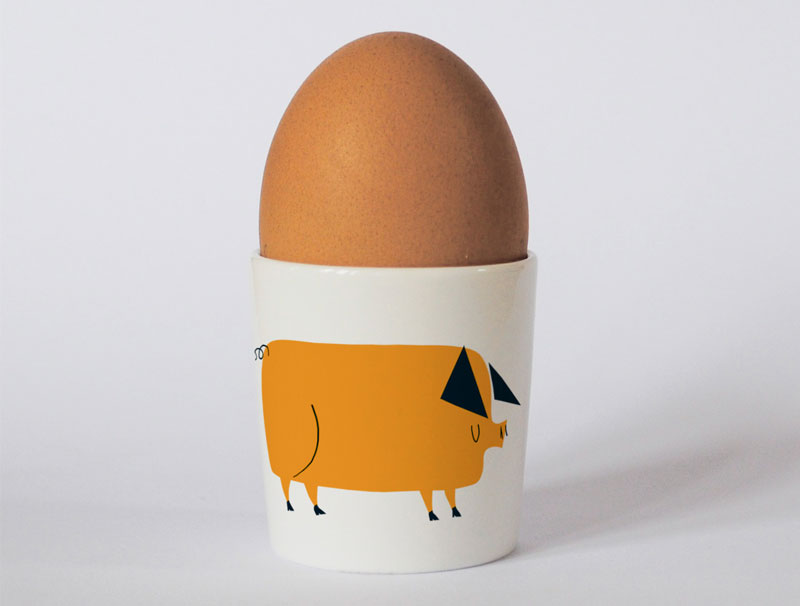 Country & Coast | Pig Egg Cup | Cornwall
