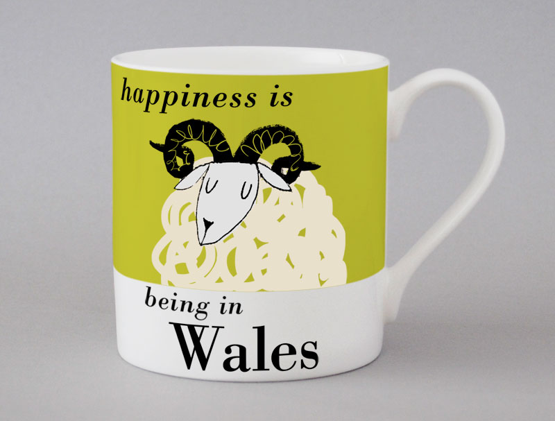 Country & Coast | Wales Mug | Ram | Green