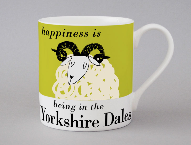 Country & Coast | Yorkshire Dales Mug | Ram | Green