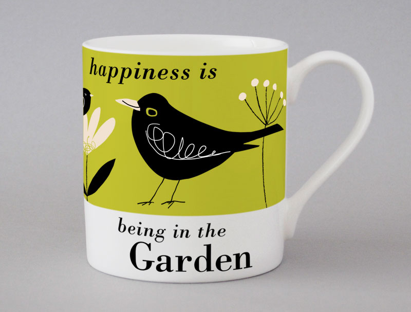 Country & Coast | Blackbird Mug | Green