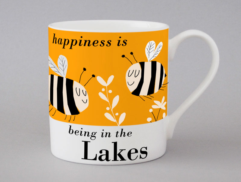 Country & Coast | Lakes Mug | Bee | Orange