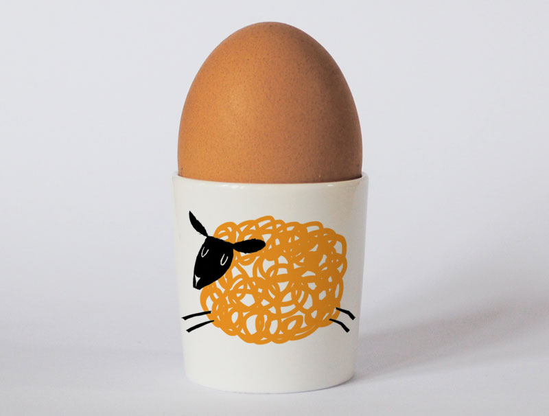 Country & Coast | Leaping Sheep Egg Cup | Wales