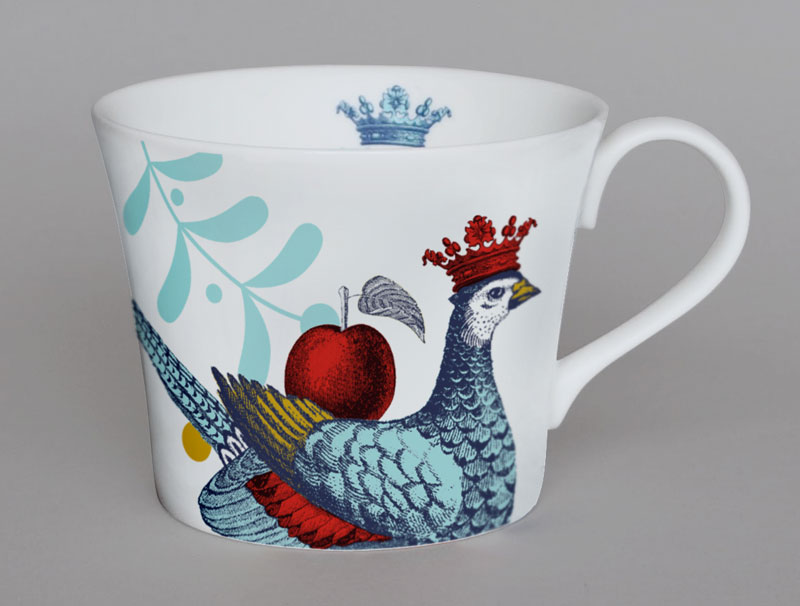 Arcadia Pheasant Bone China Mug