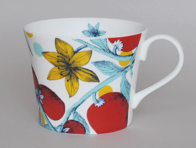 Arcadia Fruit Bone China Mug