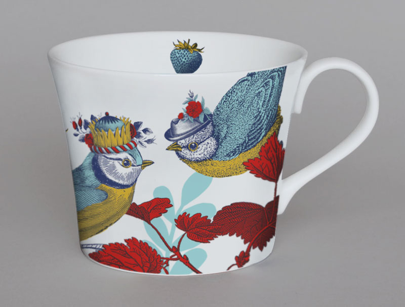 Arcadia Blue Tit Bone China Mug