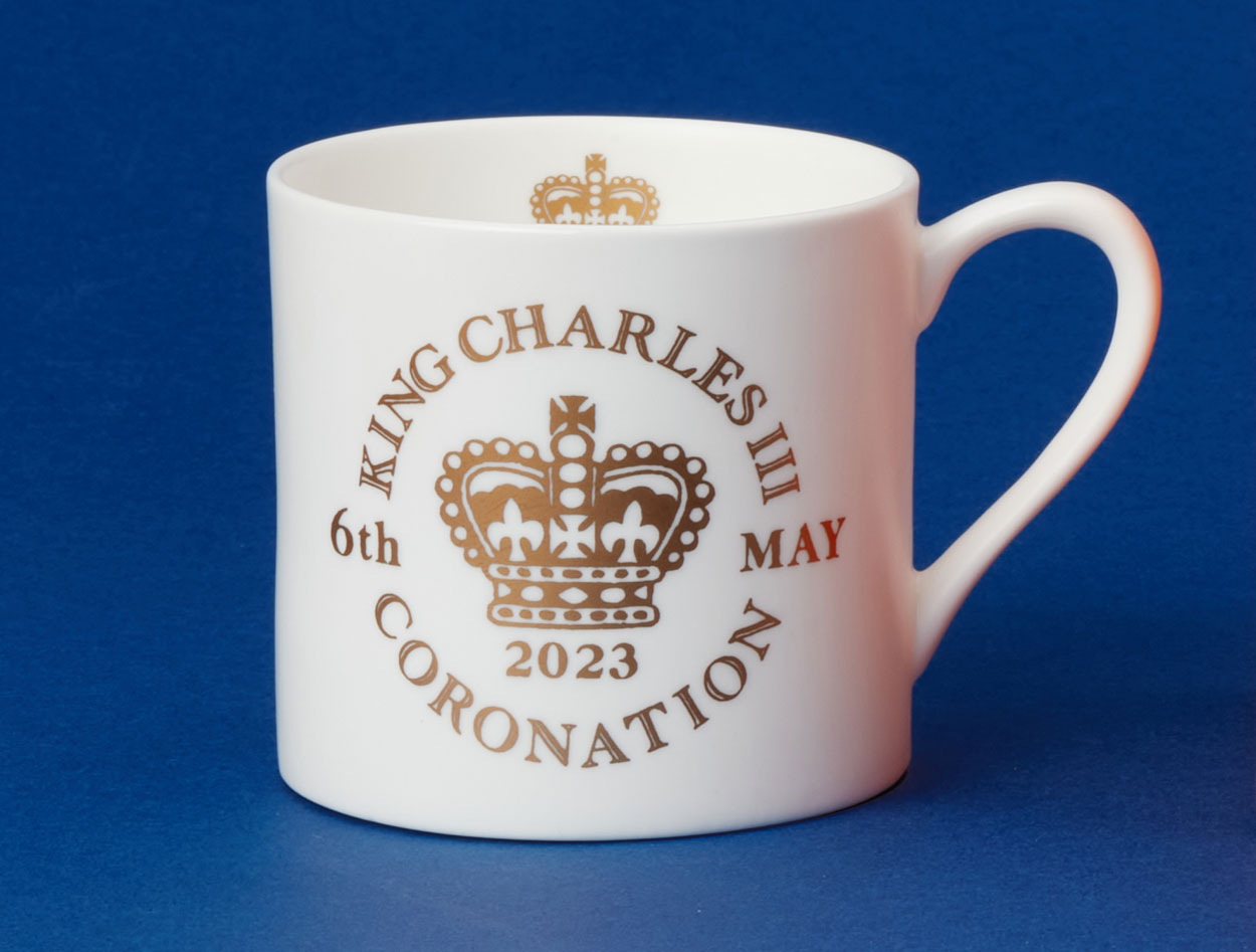 King Charles III Coronation | Bone China Mug | Gold