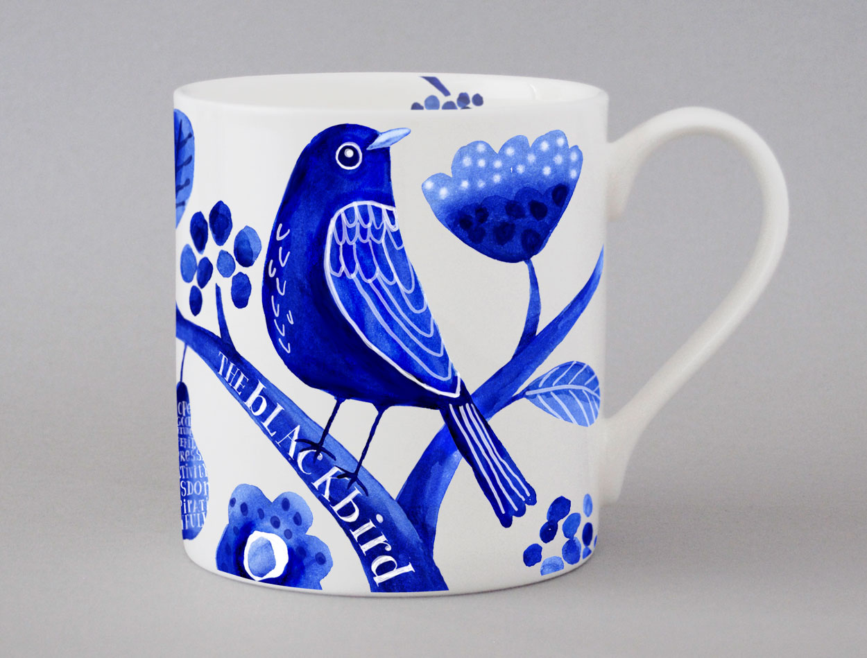 Indigo Blackbird Mug