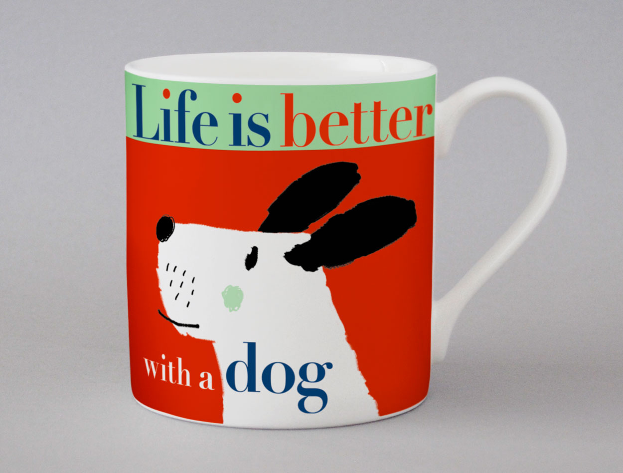 Life Big Dog Mug Green