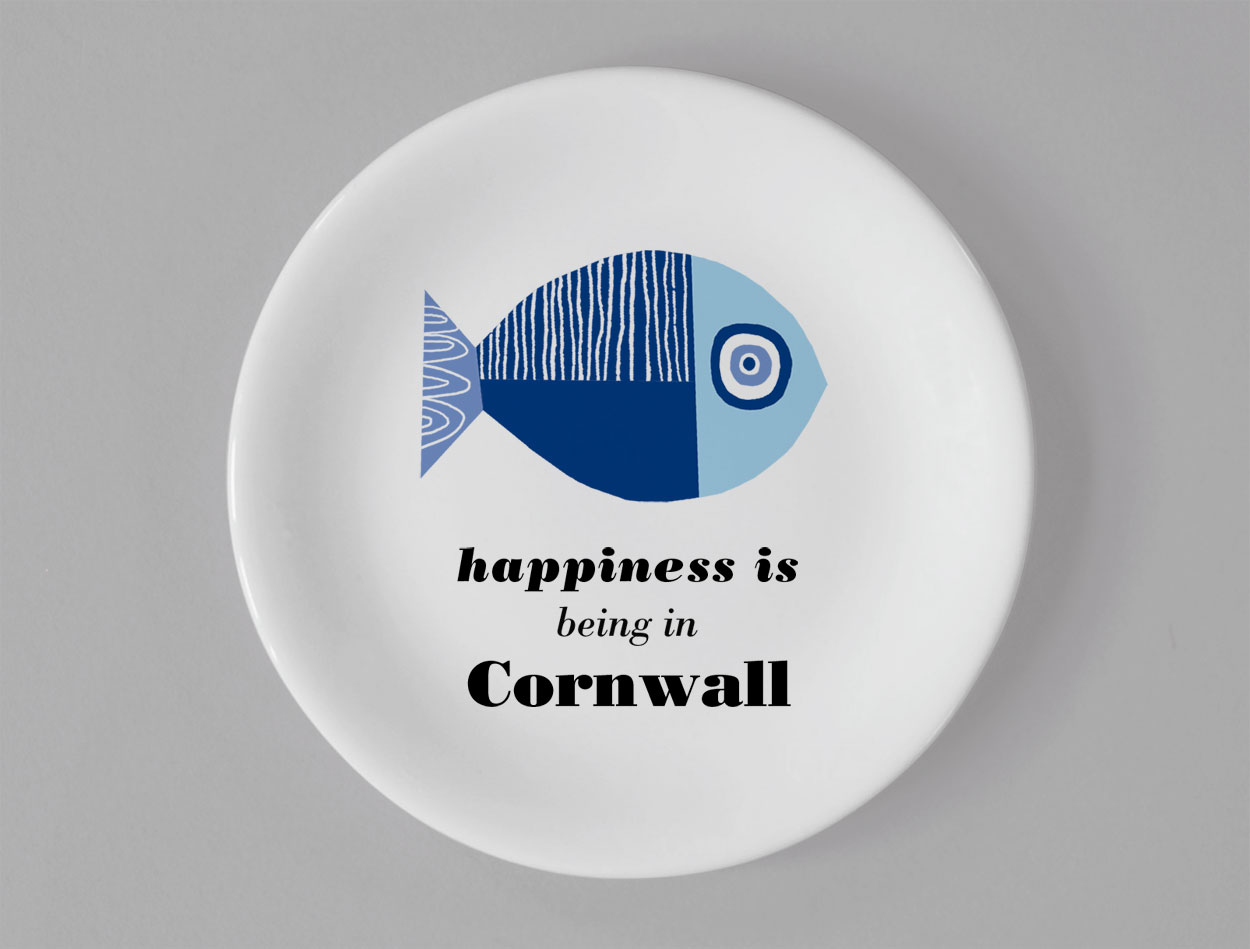 Ocean | Wavy Fish Coaster | Cornwall