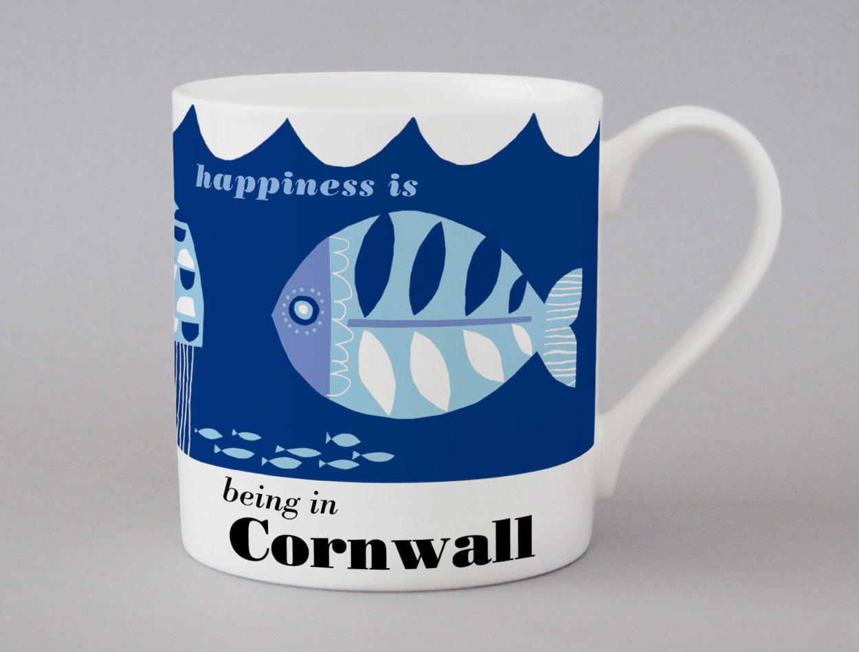 Ocean | Cornwall Mug | Fish